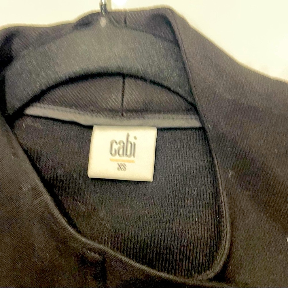 Like new ! CAbi Black Blazer with Modern Minimalist Design. Fit  like S/M - Picture 6 of 6